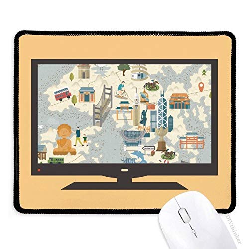 beatChong Hong Kong Lokale Fahrrad Visiting China Computer Mouse Pad Anti-Rutsch-Gummi Mousepad Spiel Büro von beatChong