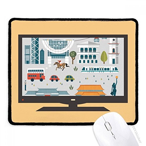 beatChong Hong Kong Valuable Visiting Sachen Computer Mouse Pad Anti-Rutsch-Gummi Mousepad Spiel Büro von beatChong