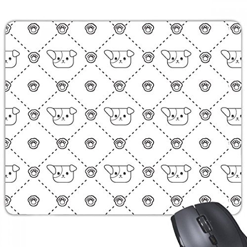 beatChong Hund Klaue Einfache Strichzeichnung Protect Tier Pet Lover Rectangle Griffige Gummi Mousepad Spiel Mauspad Geschenk von beatChong