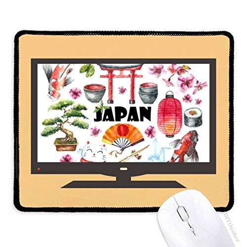 beatChong Japan Nette japanischen Art-Aquarell-Computer-Maus-Pad Anti-Rutsch-Gummi Mousepad Spiel Büro von beatChong