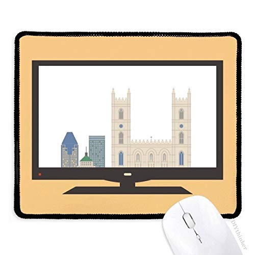 beatChong Kanada Zeichen und Stadtkirche Computer Mouse Pad Anti-Rutsch-Gummi Mousepad Spiel Büro von beatChong