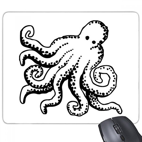 beatChong Marine Life Octopus Cartoon Illustration Griffige Gummi Mousepad Spiel Büro Mauspad Geschenk von beatChong