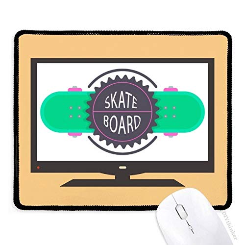 beatChong Sport Skateboard mit Mottos Cartoon Aquarell Computer Mouse Pad Anti-Rutsch-Gummi Mousepad Spiel Büro von beatChong