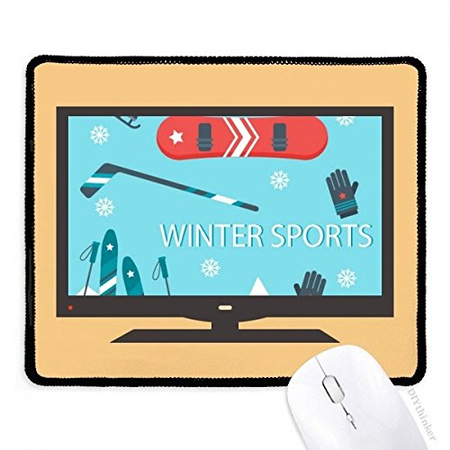 beatChong Sport Ski Ausrüstung Cartoon Illustration Computer Mouse Pad Anti-Rutsch-Gummi Mousepad Spiel Büro von beatChong