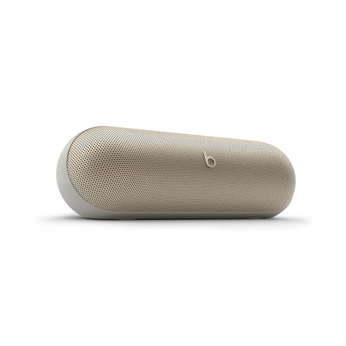 Beats Pill – Kabellose Bluetooth Lautsprecher und tragbares Ladegerät über USB-C, Bis zu 24 Stunden Akkulaufzeit, IP67 wasserabweisend, kompatibel mit Apple und Android – Champagner Beats Pill – Kabellose Bluetooth Lautsprecher und tragbares Ladegerät über USB-C, Bis zu 24 Stunden Akkulaufzeit, IP67 wasserabweisend, kompatibel mit Apple und Android – Champagner von Beats