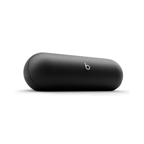 Beats Pill Tragbarer Bluetooth-Lautsprecher, Bis zu 24 Stunden Akkulaufzeit, Wasserabweisend, Kompatibel mit Apple & Android, Kraftvoller Sound für Zuhause & Outdoor - Mattschwarz Beats Pill Tragbarer Bluetooth-Lautsprecher, Bis zu 24 Stunden Akkulaufzeit, Wasserabweisend, Kompatibel mit Apple & Android, Kraftvoller Sound für Zuhause & Outdoor - Mattschwarz von Beats by Dr. Dre