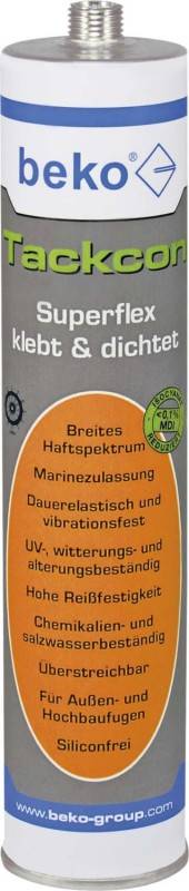 BEKO Einkomponenten-Kleber grau 2403103 !!! 310ml Kartusche Tackcon Shore 45 von beko GmbH