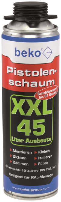 BEKO Pistolenschaum XXL 280545 !!! 500ml Dose B2 XXL45 von beko GmbH