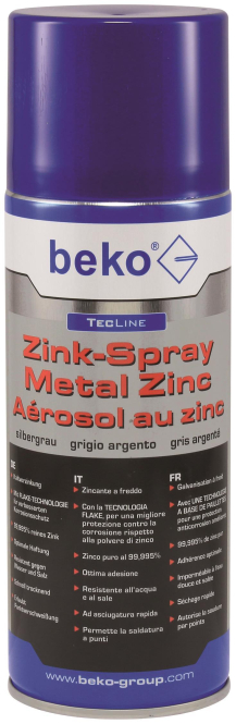 BEKO TecLine Zink-Spray 400 ml 2951400 silbergrau 2951400 von beko GmbH