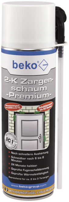 BEKO Türenschnellschaum 280400 2-K Zargenschaum-PREMIUM-400 ml von beko GmbH