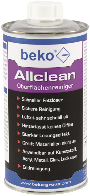 BEKO Universal-Oberflächenreiniger !!! 500ml Dose Allclean 2661200 von beko GmbH