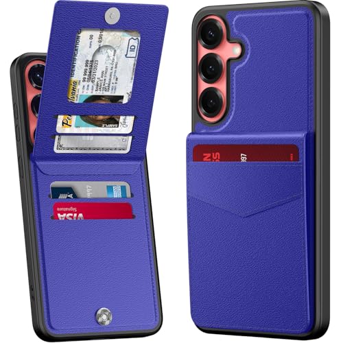 bemal Schutzhülle für Samsung Galaxy S25 Plus, integrierter Kartenhalter, RFID-Blockierung, PU-Leder, Ständer, Magnetverschluss, langlebig, stoßfest, für Damen und Herren, Blau bemal Schutzhülle für Samsung Galaxy S25 Plus, integrierter Kartenhalter, RFID-Blockierung, PU-Leder, Ständer, Magnetverschluss, langlebig, stoßfest, für Damen und Herren, Blau von bemal