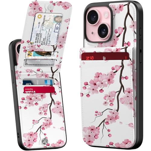 bemal Schutzhülle für iPhone 14, integrierter Kartenhalter, modisch bedruckt, RFID-Blockierung, PU-Leder, Ständer, Magnetverschluss, stoßfeste Handyhülle für Damen und Herren, elegante Kirsche bemal Schutzhülle für iPhone 14, integrierter Kartenhalter, modisch bedruckt, RFID-Blockierung, PU-Leder, Ständer, Magnetverschluss, stoßfeste Handyhülle für Damen und Herren, elegante Kirsche von bemal