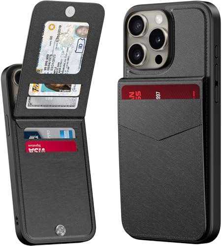 bemal Schutzhülle für iPhone 14 Pro, integrierter Kartenhalter, RFID-Blockierung, PU-Leder, Ständer, Magnetverschluss, langlebig, stoßfest, für Damen und Herren, 6,1 Zoll, Schwarz bemal Schutzhülle für iPhone 14 Pro, integrierter Kartenhalter, RFID-Blockierung, PU-Leder, Ständer, Magnetverschluss, langlebig, stoßfest, für Damen und Herren, 6,1 Zoll, Schwarz von bemal