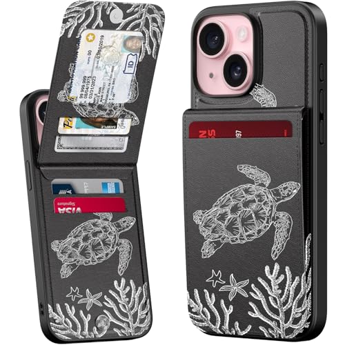 bemal Schutzhülle für iPhone 15, integrierter Kartenhalter, modisch bedruckt, RFID-Blockierung, PU-Leder, Ständer, Magnetverschluss, stoßfeste Handyhülle für Damen und Herren, niedliche bemal Schutzhülle für iPhone 15, integrierter Kartenhalter, modisch bedruckt, RFID-Blockierung, PU-Leder, Ständer, Magnetverschluss, stoßfeste Handyhülle für Damen und Herren, niedliche von bemal
