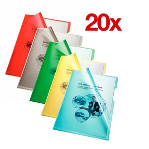 100 bene Sichthüllen DIN A4 farbsortiert glatt 0,15 mm 100 bene Sichthüllen DIN A4 farbsortiert glatt 0,15 mm von bene