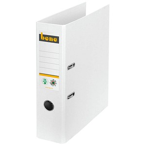 bene No.1 Ordner weiß Karton 8,0 cm DIN A4 von bene