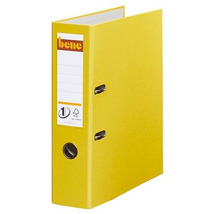 bene No.1 Power Ordner gelb Kunststoff 8,0 cm DIN A4 von bene