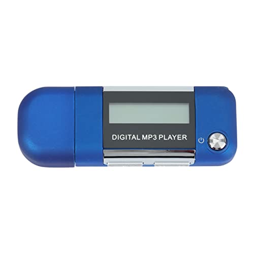 berjalan MP3-Player, Musik-Player, U-Disk, 4 GB, unterstützt austauschbare AAA-Batterie, Aufnahme (Blau) von berjalan