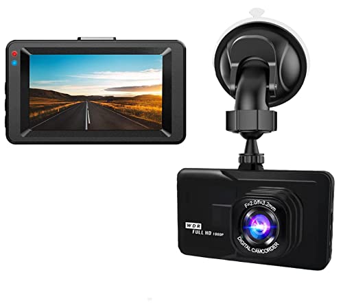 Dashcam Auto, Autokamera 1080P 6,9 cm (2,7 Zoll) Auto-Kamera, Weitwinkel von 170 °, Parkmonitor, Bewegungserkennung, Loop-Aufnahme, application, LCD von beseloa