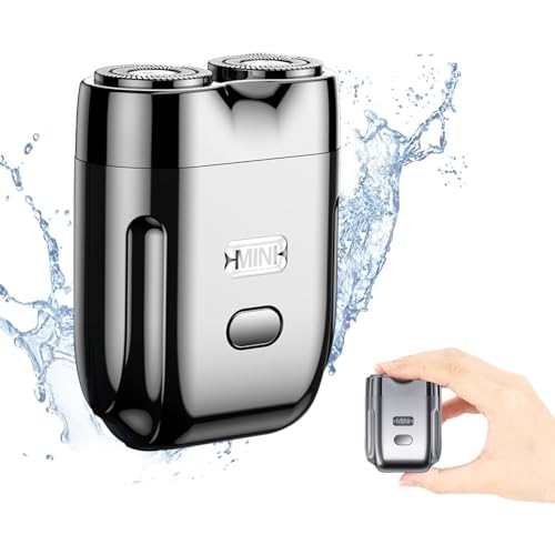 Reiserasierer Mini Rasierer Herren Elektrisch - Tragbarer USB Mini Rasierer Elektro Rasierer Man Klein Travel Shaver Nass und Trocken Reise Rasierer für Familien, Reisen von beseloa