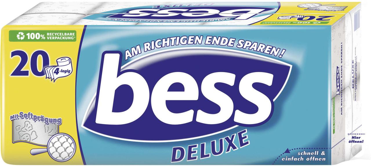 bess Toilettenpapier DELUXE 4-lagig bess Toilettenpapier DELUXE 4-lagig von bess