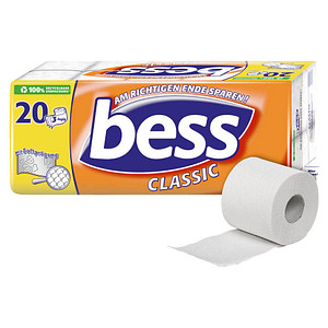 bess Toilettenpapier CLASSIC 3-lagig, 20 Rollen bess Toilettenpapier CLASSIC 3-lagig, 20 Rollen von bess