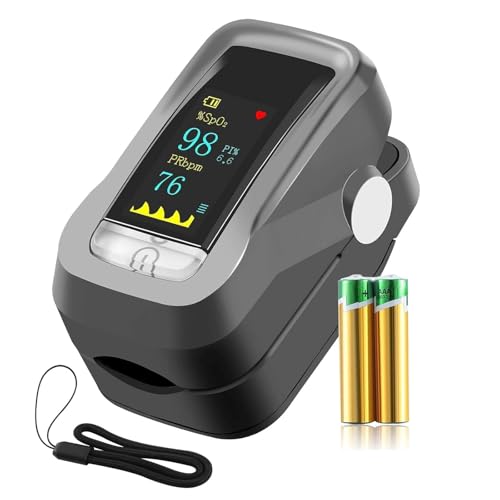 Bestyks Pulsoximeter, SauerstoffsäTtigung MessgeräT Finger, Pulsoximeter Fingeroximeter für Die Messung Des Pulses Und Der SauerstoffsäTtigung Am Finger (Spo2) von bestyks