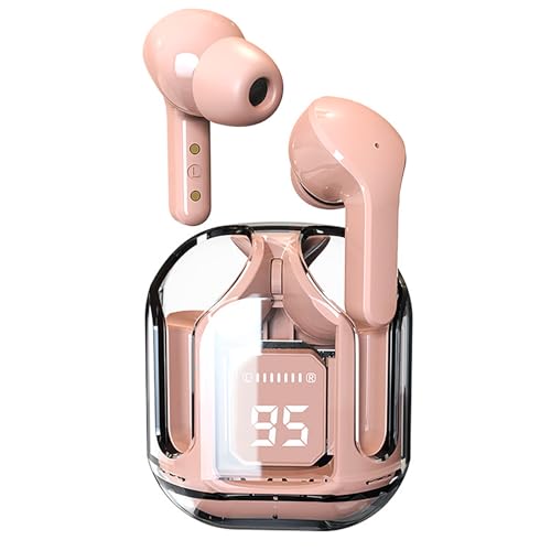 Bluetooth Kopfhörer, 2024 In Ear Kopfhörer, Kabellose Bluetooth 5.3 Kopfhörer mit ENC Mikrofon, 25 Stunden Wiedergabe, Tiefe Bässe, Kabellose Ohrhörer, Touch Steuerung, Wasserdicht Ohrhörer(Rosa) von bestyks