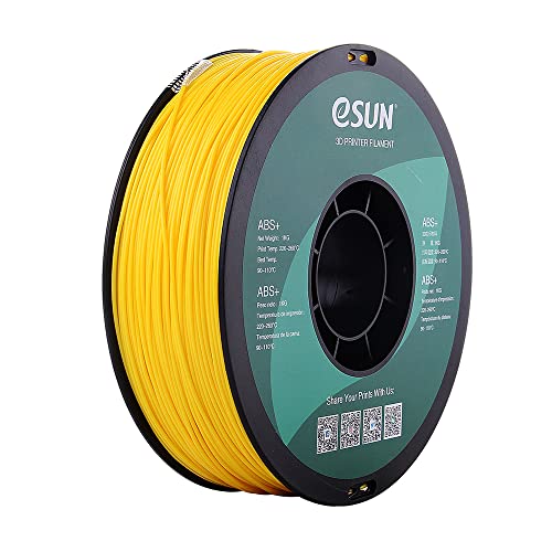 betabots - eSun ABS+ Filament, ABS Plus 3D-Drucker Filament, 1,75mm / 1kg - Gelb (yellow) von betabots