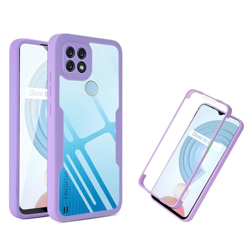 betterfon 360 Grad Hülle Kompatibel mit Realme C21Y / C25Y | Handyhülle mit eingebautem Displayschutz für C21Y / C25Y | Lila betterfon 360 Grad Hülle Kompatibel mit Realme C21Y / C25Y | Handyhülle mit eingebautem Displayschutz für C21Y / C25Y | Lila von betterfon