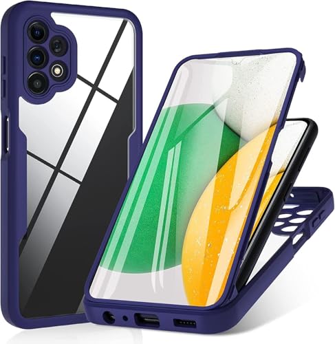 betterfon 360 Grad Hülle Kompatibel mit Samsung Galaxy A13 4G | Handyhülle mit eingebautem Displayschutz für Galaxy A13 4G | Blau betterfon 360 Grad Hülle Kompatibel mit Samsung Galaxy A13 4G | Handyhülle mit eingebautem Displayschutz für Galaxy A13 4G | Blau von betterfon