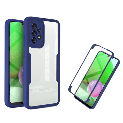 360 Grad Hülle Kompatibel mit Samsung Galaxy A52 | Handyhülle mit eingebautem Displayschutz für Galaxy A52 | Blau 360 Grad Hülle Kompatibel mit Samsung Galaxy A52 | Handyhülle mit eingebautem Displayschutz für Galaxy A52 | Blau von betterfon