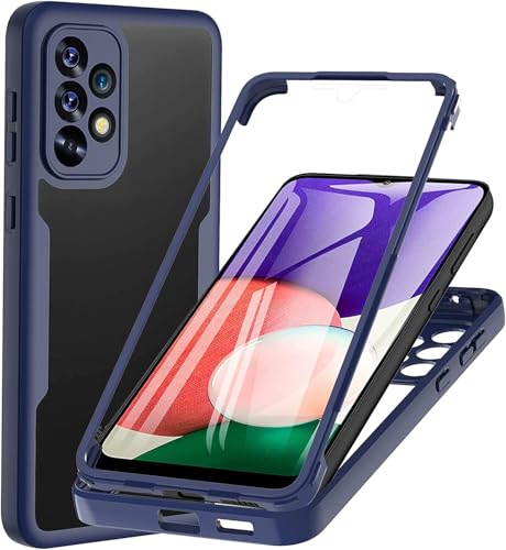 betterfon 360 Grad Hülle Kompatibel mit Samsung Galaxy A53 5G | Handyhülle mit eingebautem Displayschutz für Galaxy A53 5G | Blau betterfon 360 Grad Hülle Kompatibel mit Samsung Galaxy A53 5G | Handyhülle mit eingebautem Displayschutz für Galaxy A53 5G | Blau von betterfon