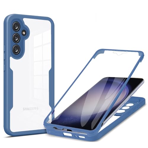 betterfon 360 Grad Hülle Kompatibel mit Samsung Galaxy S23 FE | Handyhülle mit eingebautem Displayschutz für Galaxy S23 FE | Blau betterfon 360 Grad Hülle Kompatibel mit Samsung Galaxy S23 FE | Handyhülle mit eingebautem Displayschutz für Galaxy S23 FE | Blau von betterfon