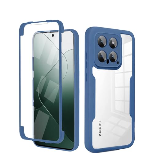 betterfon 360 Grad Hülle Kompatibel mit Xiaomi 14 | Handyhülle mit eingebautem Displayschutz für 14 | Blau betterfon 360 Grad Hülle Kompatibel mit Xiaomi 14 | Handyhülle mit eingebautem Displayschutz für 14 | Blau von betterfon
