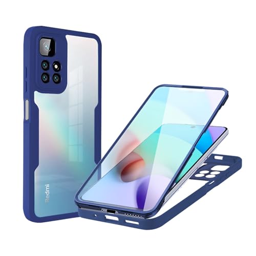 betterfon 360 Grad Hülle Kompatibel mit Xiaomi Redmi 10 | Handyhülle mit eingebautem Displayschutz für Redmi 10 | Blau betterfon 360 Grad Hülle Kompatibel mit Xiaomi Redmi 10 | Handyhülle mit eingebautem Displayschutz für Redmi 10 | Blau von betterfon