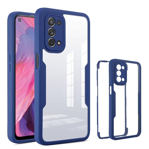 betterfon 360 Grad Hülle Kompatibel mit Oppo A54 5G / A74 5G | Handyhülle mit eingebautem Displayschutz für A54 5G / A74 5G | Blau betterfon 360 Grad Hülle Kompatibel mit Oppo A54 5G / A74 5G | Handyhülle mit eingebautem Displayschutz für A54 5G / A74 5G | Blau von betterfon