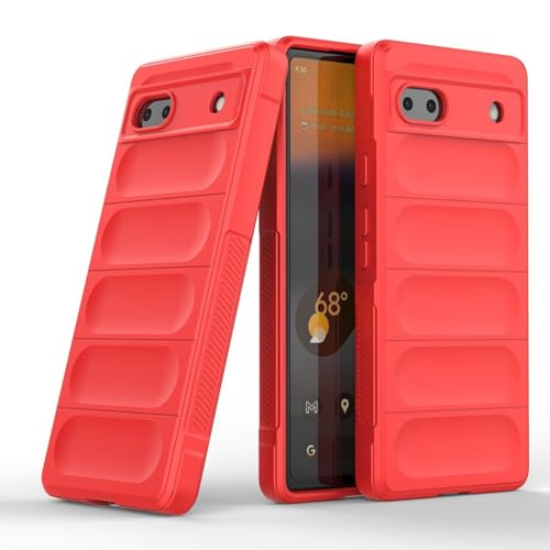 betterfon | Google Pixel 6A Handyhülle Outdoor Stoßfeste Handy Tasche Case Schutzhülle TPU Silikon Cover Bumper für Google Pixel 6A in Rot von betterfon