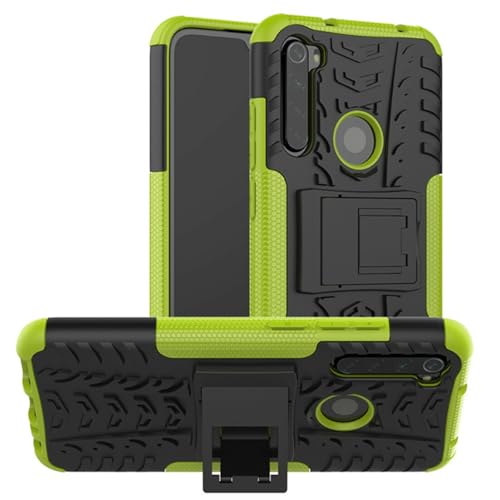 betterfon Handyhülle für Xiaomi Redmi Note 8 (2021) Hülle, Schutzhülle Redmi Note 8 (2021) - Case TPU Silikon mit [Standfunktion] [Kantenschutz] für Xiaomi Redmi Note 8 / Note 8 (2021), Grün von betterfon