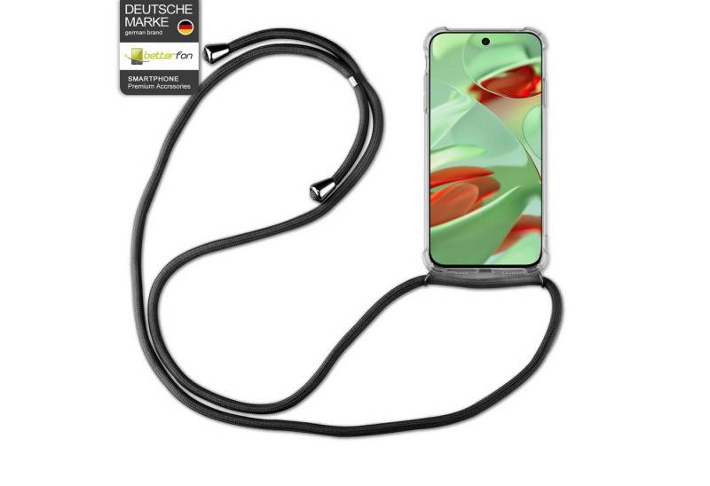 betterfon Handykette für Google Pixel 9 Serie Handyhülle mit Band & Kordel Bumper Schwarz, Premium-Panzerung – stoßfest, kratzresistent & passgenau von betterfon