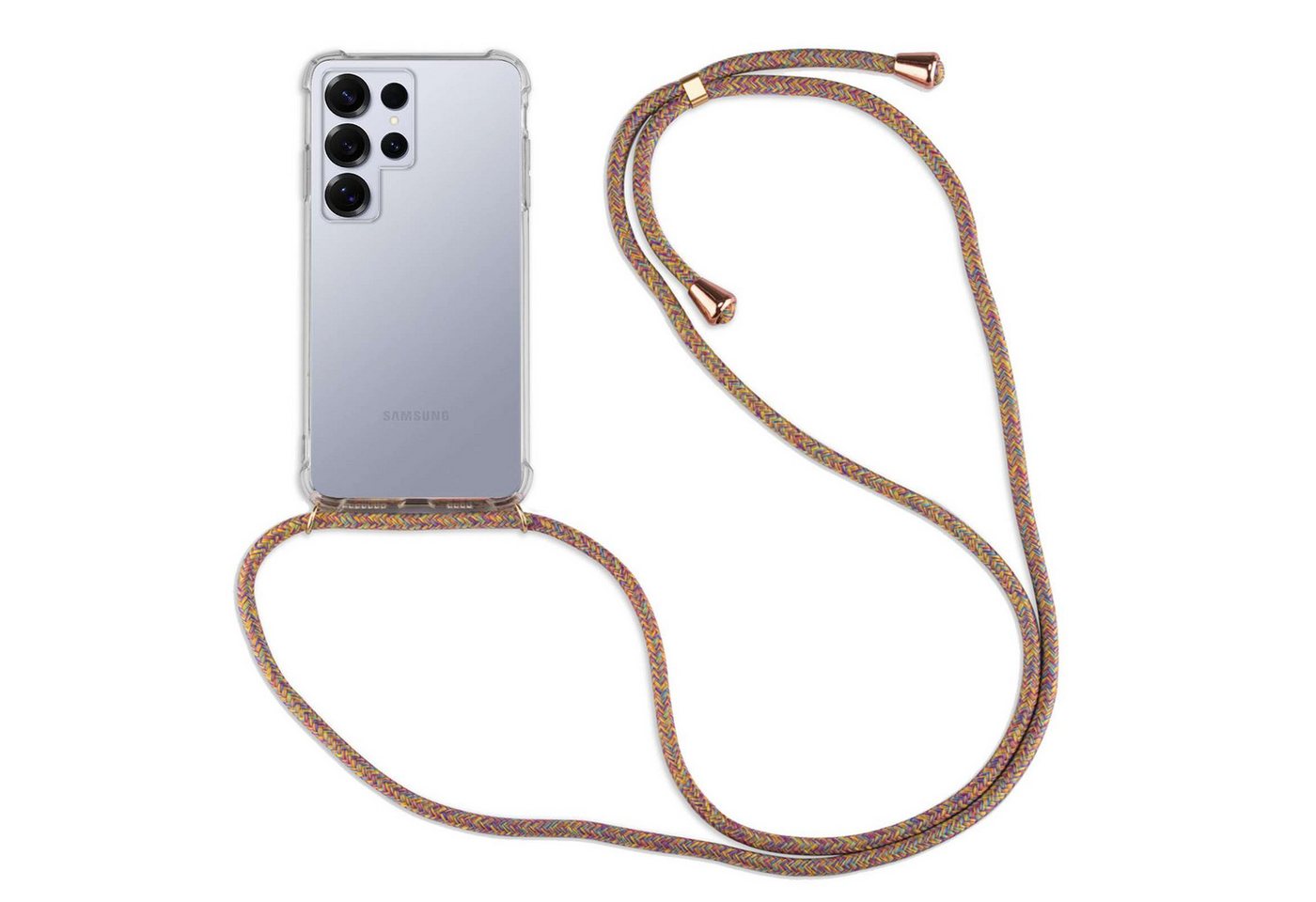 betterfon Handykette für Samsung S25 Handyhülle mit Band & Kordel Bumper Beige/Braun, Stoßfestes TPU-Case + verstellbares PP-Handyband betterfon Handykette für Samsung S25 Handyhülle mit Band & Kordel Bumper Beige/Braun, Stoßfestes TPU-Case + verstellbares PP-Handyband von betterfon