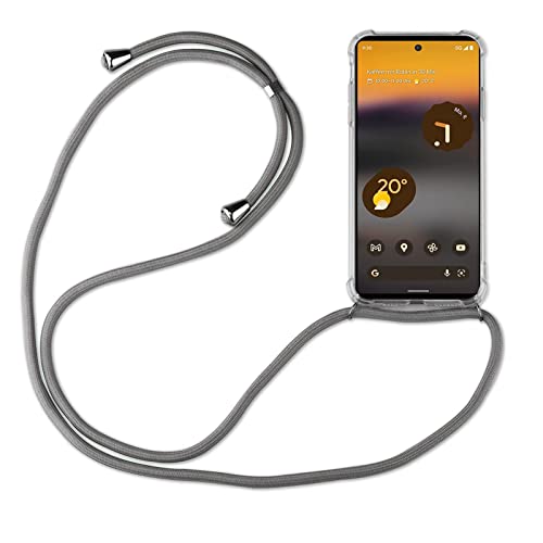 betterfon Handykette für Google Pixel 6A Smartphone Halskette Hülle mit Band - Schnur mit Case zum umhängen Handyhülle mit Kordel zum Umhängen für Google Pixel 6A Grau von betterfon
