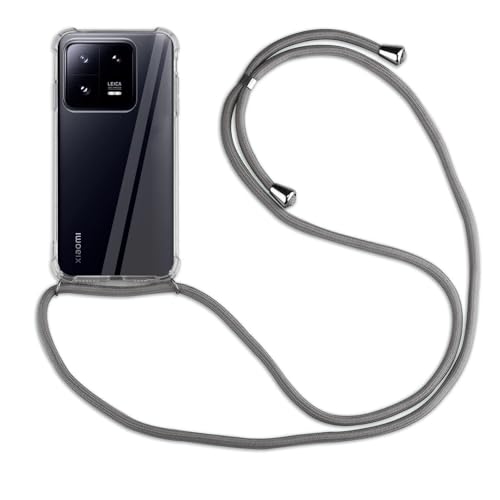 betterfon Handykette für Xiaomi 13 Smartphone Halskette Hülle mit Band - Schnur mit Case zum umhängen Handyhülle mit Kordel zum Umhängen in Grau betterfon Handykette für Xiaomi 13 Smartphone Halskette Hülle mit Band - Schnur mit Case zum umhängen Handyhülle mit Kordel zum Umhängen in Grau von betterfon