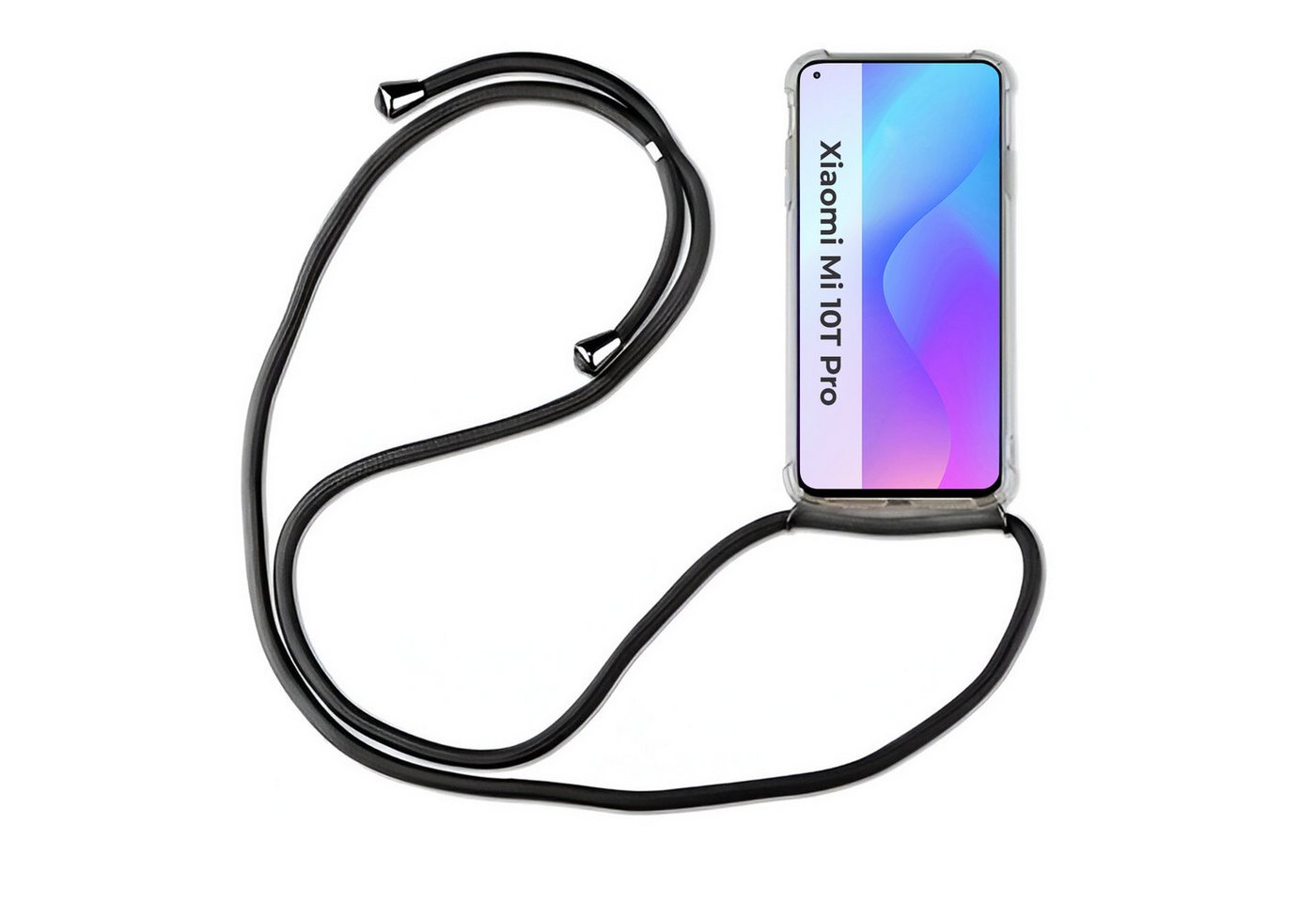 betterfon Handykette für Xiaomi Mi 10T Pro Handyhülle mit Band & Kordel Bumper Schwarz, Hände frei – mit Silikonhülle & Schnur für flexiblen Alltag betterfon Handykette für Xiaomi Mi 10T Pro Handyhülle mit Band & Kordel Bumper Schwarz, Hände frei – mit Silikonhülle & Schnur für flexiblen Alltag von betterfon