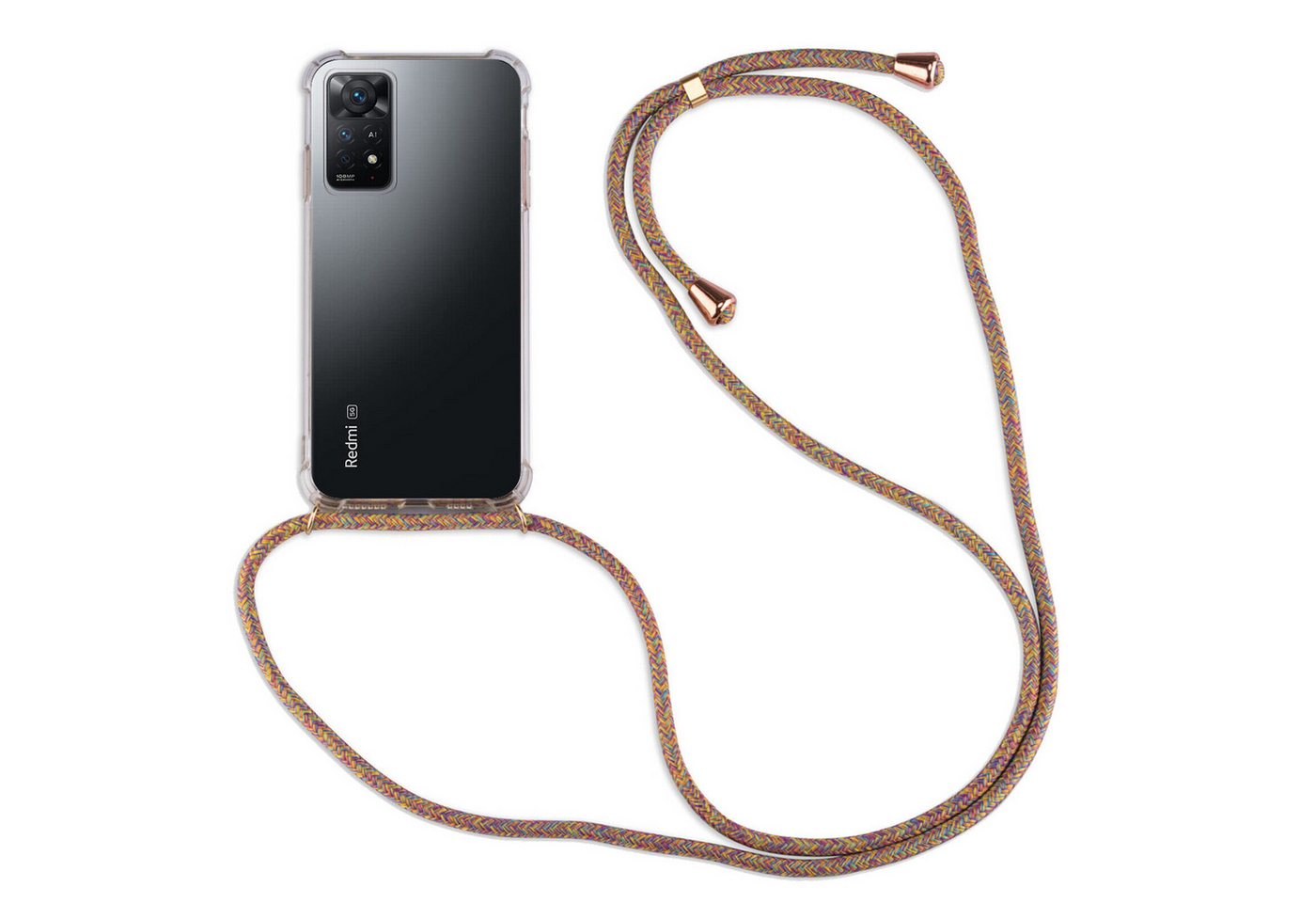 betterfon Handykette für Xiaomi Redmi Note 12 Pro 4G / Redmi Note 11 Pro mit Band Rainbow, Hände frei – mit Silikonhülle & Schnur für flexiblen Alltag betterfon Handykette für Xiaomi Redmi Note 12 Pro 4G / Redmi Note 11 Pro mit Band Rainbow, Hände frei – mit Silikonhülle & Schnur für flexiblen Alltag von betterfon