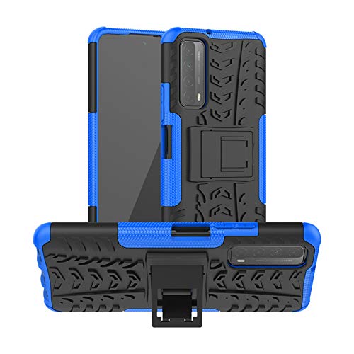 betterfon | Huawei P Smart 2021 Hülle Outdoor Handy Tasche Hybrid Case Schutzhülle Panzer TPU Silikon Hard Cover Bumper für Huawei P Smart 2021 Blau von betterfon