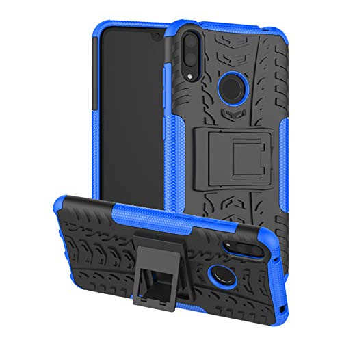 betterfon | Huawei Y7 2019 Outdoor Handy Tasche Hybrid Case Schutz Hülle Panzer TPU Silikon Hard Cover Bumper für Huawei Y7 2019 Blau von betterfon