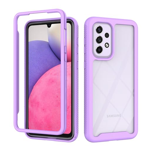 betterfon Handyhülle Kompatibel mit Samsung Galaxy A33 5G Hülle | Schutzhülle für Galaxy A33 5G Stoßfest Outdoor Cover 2 Teilig TPU Bumper Case mit Kanteschutz | Lila von betterfon