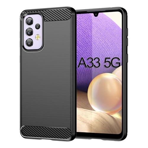 betterfon Hülle für Samsung Galaxy A33 5G Handyhülle Carbon TPU Silikon Handy Tasche Hybrid Case Schutzhülle Panzer Cover Bumper für Samsung Galaxy A33 5G Schwarz betterfon Hülle für Samsung Galaxy A33 5G Handyhülle Carbon TPU Silikon Handy Tasche Hybrid Case Schutzhülle Panzer Cover Bumper für Samsung Galaxy A33 5G Schwarz von betterfon